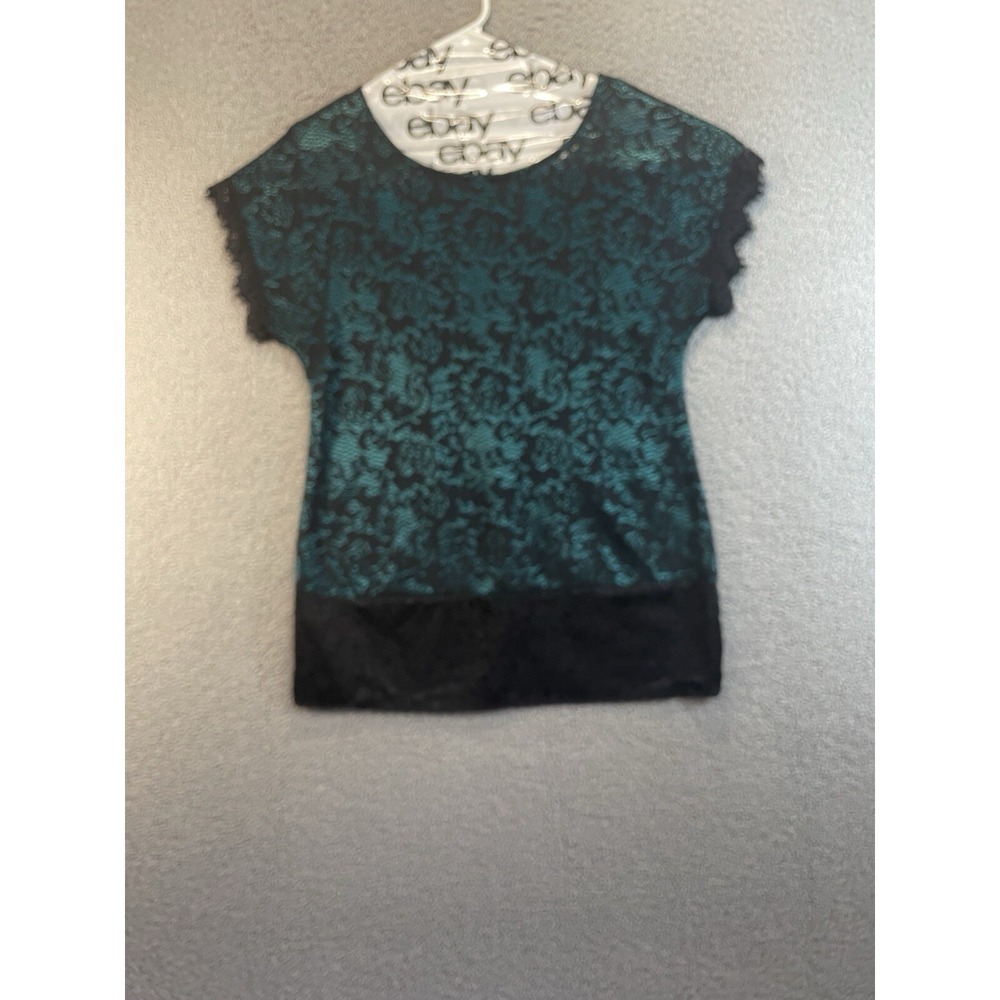 Studio Y Womens ShortSleevel‎ Tank Top Shirt Large Black